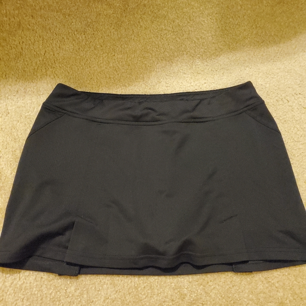Black Workout Skort Tennis